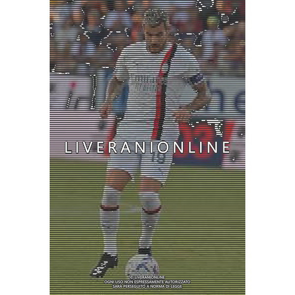 27-9-2023. Cagliari calcio-A.C. Milan. 6° giornata campionato calcio italiano Serie A 2023/2024, Stadio Unipol Domus Cagliari. Foto Salvatore Moi/Agenzia Aldo Liverani s.a.s. Nella foto:Theo Hernández Milan ©MOI SALVATORE / AGENZIA ALDO LIVERANI SAS