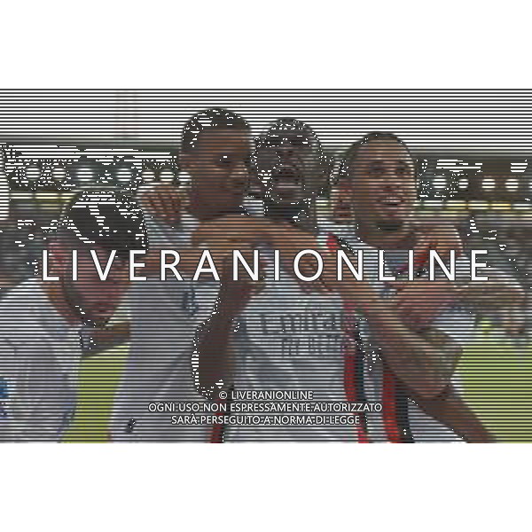 27-9-2023. Cagliari calcio-A.C. Milan. 6° giornata campionato calcio italiano Serie A 2023/2024, Stadio Unipol Domus Cagliari. Foto Salvatore Moi/Agenzia Aldo Liverani s.a.s. Nella foto: Gol ed esultanza Milan in trasferta contro il Cagliari, nello stadio Unipol Domus di Cagliari. Segna: Fikayo Tomori Milan ©MOI SALVATORE / AGENZIA ALDO LIVERANI SAS