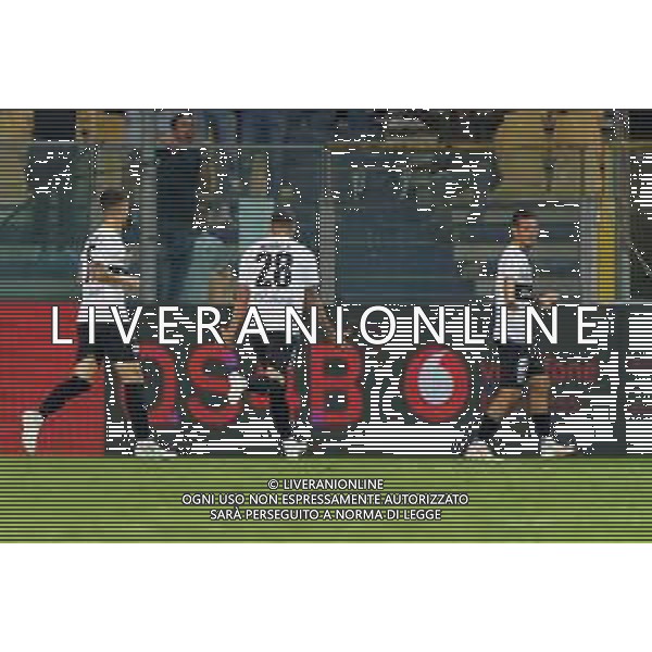 Anthony Partipilo (Parma Calcio) celebrates after scoring a goal during the Italian Serie B match Parma Calcio vs SSC Bari on September 27, 2023 at the Ennio Tardini stadium in Parma, Italy. Photo by Emmanuele Mastrodonato/ag. Aldo Liverani sas