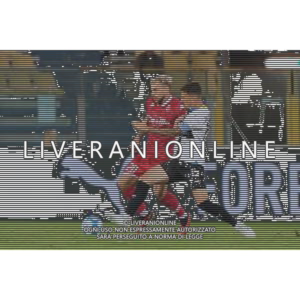 Giuseppe Sibilli (SSC Bari) and Enrico Delprato (Parma Calcio) during the Italian Serie B match Parma Calcio vs SSC Bari on September 27, 2023 at the Ennio Tardini stadium in Parma, Italy. Photo by Emmanuele Mastrodonato/ag. Aldo Liverani sas