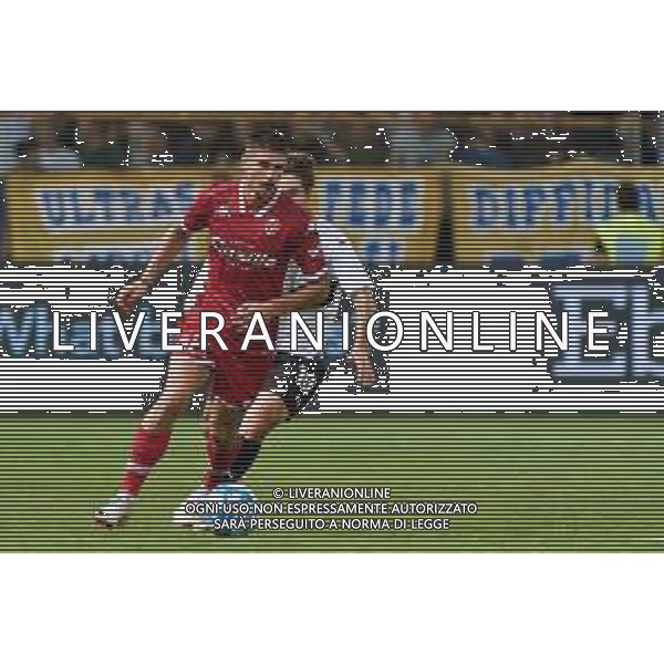 Ilias Koutsoupias (SSC Bari) and Adrian Bernabé (Parma Calcio) during the Italian Serie B match Parma Calcio vs SSC Bari on September 27, 2023 at the Ennio Tardini stadium in Parma, Italy. Photo by Emmanuele Mastrodonato/ag. Aldo Liverani sas