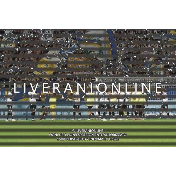 Player of Parma Calcio celebrates the victory during the Italian Serie B match Parma Calcio vs SSC Bari on September 27, 2023 at the Ennio Tardini stadium in Parma, Italy. Photo by Emmanuele Mastrodonato/ag. Aldo Liverani sas