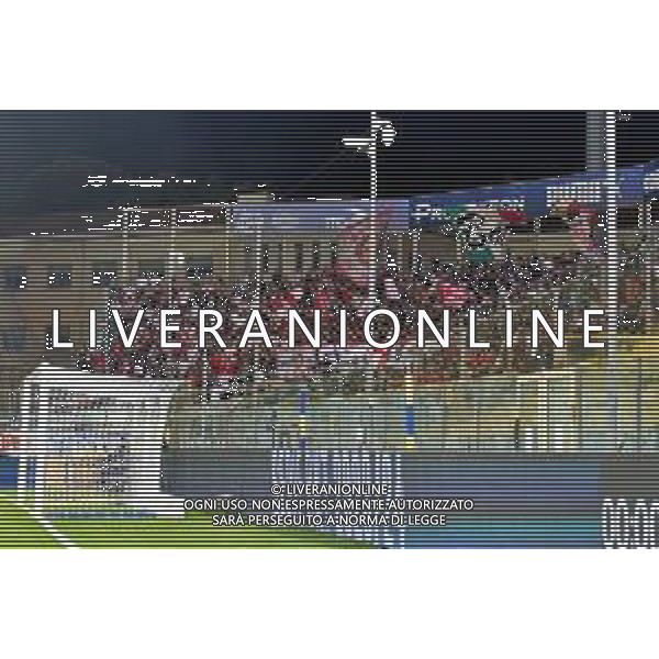 Supporters of SSC Bari during the Italian Serie B match Parma Calcio vs SSC Bari on September 27, 2023 at the Ennio Tardini stadium in Parma, Italy. Photo by Emmanuele Mastrodonato/ag. Aldo Liverani sas