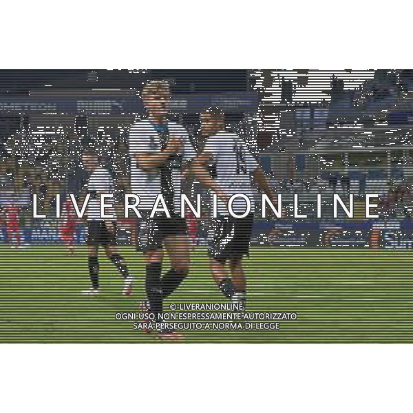 Adrian Benedyczak (Parma Calcio) celebrates after scoring a goal during the Italian Serie B match Parma Calcio vs SSC Bari on September 27, 2023 at the Ennio Tardini stadium in Parma, Italy. Photo by Emmanuele Mastrodonato/ag. Aldo Liverani sas