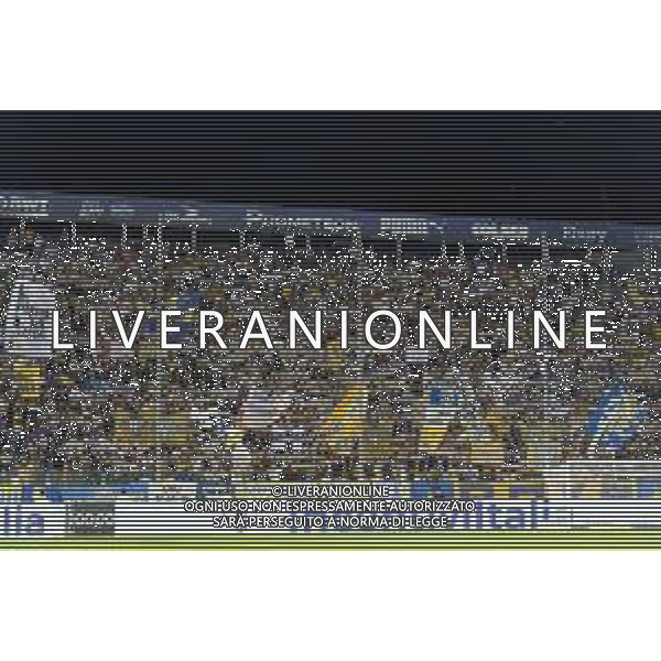 Supporters of Parma Calcio during the Italian Serie B match Parma Calcio vs SSC Bari on September 27, 2023 at the Ennio Tardini stadium in Parma, Italy. Photo by Emmanuele Mastrodonato/ag. Aldo Liverani sas