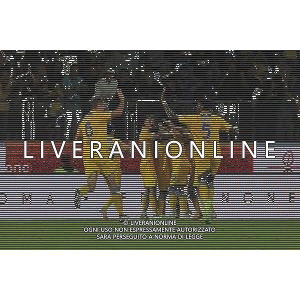 Frosinone vs Fiorentina - Campionato Serie A TIM - 6 giornata - Stadio B.Stirpe - Frosinone 28-09-2023 nella foto Esultanza Frosinone ©Federico Gaetano/AGENZIA ALDO LIVERANI SAS
