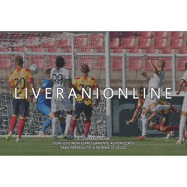 Leo Ostigard (SSC Napoli) scores a goal of 0-1 during the Italian soccer Serie A match US Lecce vs SSC Napoli on September 30, 2023 at Via del Mare Stadium in Lecce, Italy. Photo by Emmanuele Mastrodonato/ag. Aldo Liverani sas/AGENZIA ALDO LIVERANI SAS