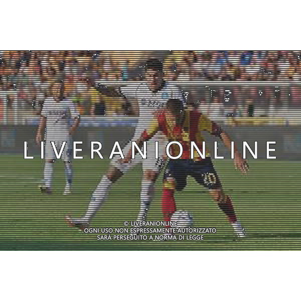 Mathias Olivera (SSC Napoli) and Ylber Ramadani (US Lecce) during the Italian soccer Serie A match US Lecce vs SSC Napoli on September 30, 2023 at Via del Mare Stadium in Lecce, Italy. Photo by Emmanuele Mastrodonato/ag. Aldo Liverani sas/AGENZIA ALDO LIVERANI SAS