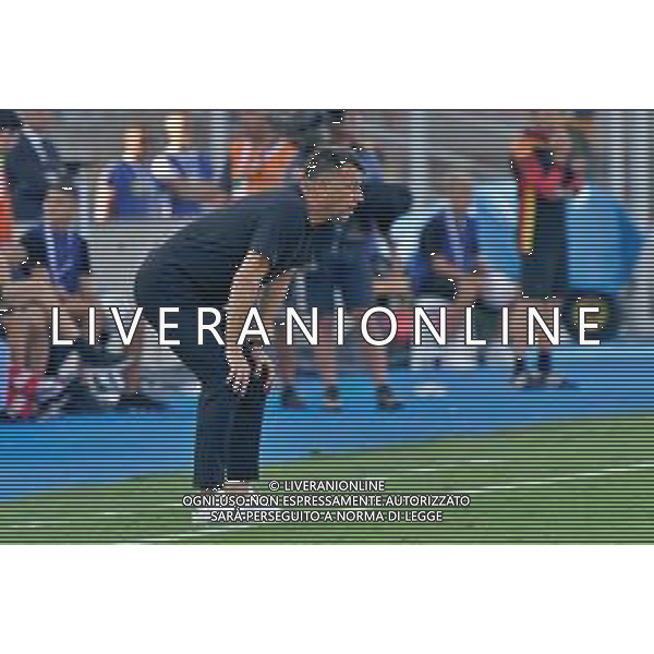 coach Roberto D’Aversa (US Lecce) during the Italian soccer Serie A match US Lecce vs SSC Napoli on September 30, 2023 at Via del Mare Stadium in Lecce, Italy. Photo by Emmanuele Mastrodonato/ag. Aldo Liverani sas/AGENZIA ALDO LIVERANI SAS