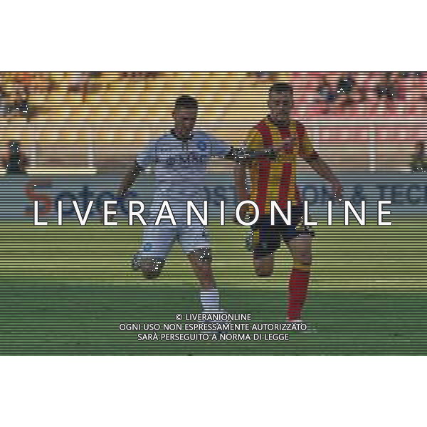 Matteo Politano (SSC Napoli) and Ylber Ramadani (US Lecce) during the Italian soccer Serie A match US Lecce vs SSC Napoli on September 30, 2023 at Via del Mare Stadium in Lecce, Italy. Photo by Emmanuele Mastrodonato/ag. Aldo Liverani sas/AGENZIA ALDO LIVERANI SAS
