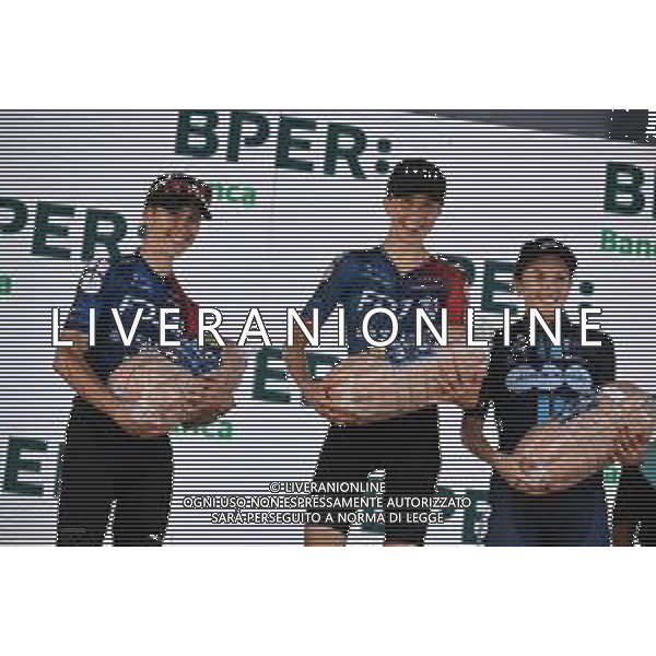 30-09-2023 Giro Dell\'emilia Donne; 2023, Fdj - Suez; 2023, Dsm - Firmenich Women; Ludwig, Cecilie Uttrup; Cavalli, Marta; Labous, Juliette; Bologna - San Luca; ©SIROTTI/AGENZIA ALDO LIVERANI SAS