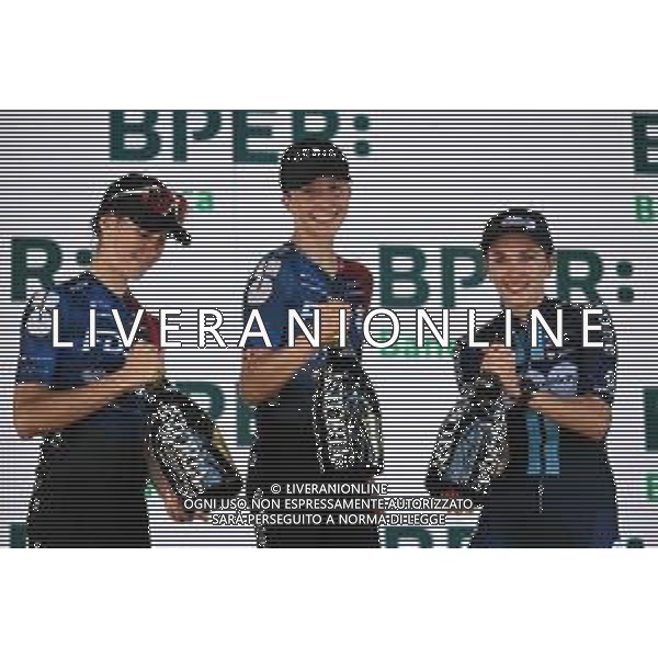 30-09-2023 Giro Dell\'emilia Donne; 2023, Fdj - Suez; 2023, Dsm - Firmenich Women; Ludwig, Cecilie Uttrup; Cavalli, Marta; Labous, Juliette; Bologna - San Luca; ©SIROTTI/AGENZIA ALDO LIVERANI SAS