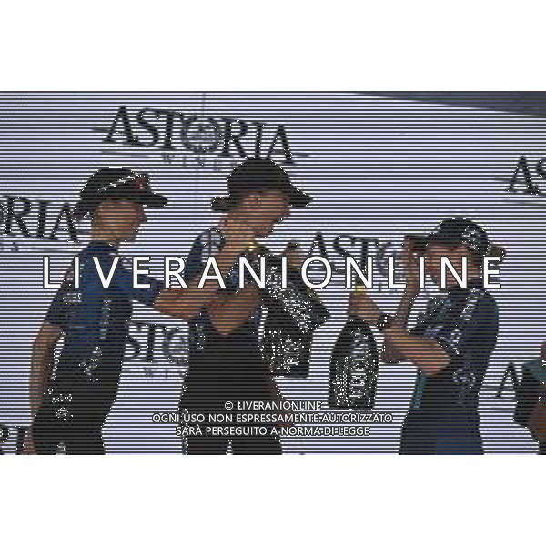 30-09-2023 Giro Dell\'emilia Donne; 2023, Fdj - Suez; 2023, Dsm - Firmenich Women; Ludwig, Cecilie Uttrup; Cavalli, Marta; Labous, Juliette; Bologna - San Luca; ©SIROTTI/AGENZIA ALDO LIVERANI SAS