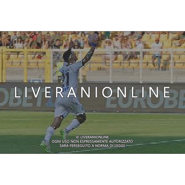 Matteo Politano (SSC Napoli) celebrates after scoring a goal during the Italian soccer Serie A match US Lecce vs SSC Napoli on September 30, 2023 at Via del Mare Stadium in Lecce, Italy. Photo by Emmanuele Mastrodonato/ag. Aldo Liverani sas/AGENZIA ALDO LIVERANI SAS