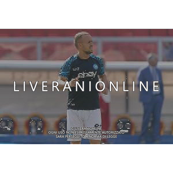 Stanislav Lobotka (SSC Napoli) warm up during the Italian soccer Serie A match US Lecce vs SSC Napoli on September 30, 2023 at Via del Mare Stadium in Lecce, Italy. Photo by Emmanuele Mastrodonato/ag. Aldo Liverani sas/AGENZIA ALDO LIVERANI SAS