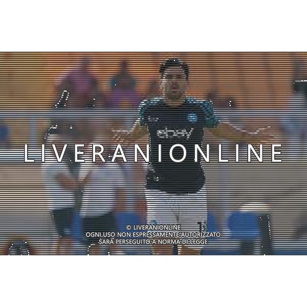 Giovanni Simeone (SSC Napoli) warm up during the Italian soccer Serie A match US Lecce vs SSC Napoli on September 30, 2023 at Via del Mare Stadium in Lecce, Italy. Photo by Emmanuele Mastrodonato/ag. Aldo Liverani sas/AGENZIA ALDO LIVERANI SAS