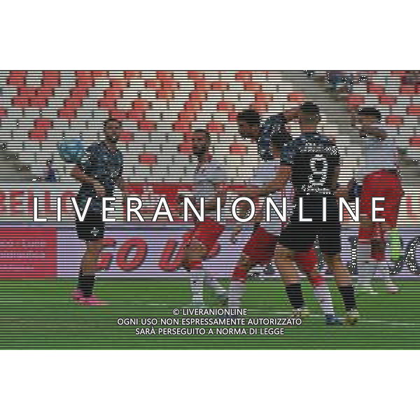 Alessandro Bellemo (Como 1907) scores a goal of 1-1 during the Italian Serie B match SSC Bari vs Como 1907 on October 01,, 2023 at the San Nicola stadium in Bari, Italy. Photo by Emmanuele Mastrodonato/ag. Aldo Liverani sas
