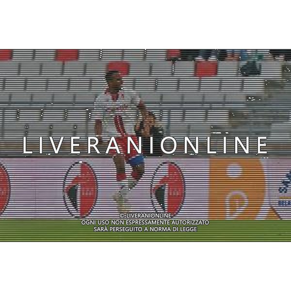Davide Diaw (SSC Bari) celebrates after scoring a goal during the Italian Serie B match SSC Bari vs Como 1907 on October 01,, 2023 at the San Nicola stadium in Bari, Italy. Photo by Emmanuele Mastrodonato/ag. Aldo Liverani sas