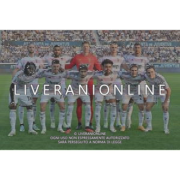 Atalanta vs Juventus nella foto formazione Juventus, in piedi da SX Adrien Rabiot, Gleison Bremer, Wojciech Szczesny, Federico Gatti e Danilo Luiz Da Silva; in basso da SX Moise Kean, Andrea Cambiaso, Manuel Locatelli, Weston McKennie, Nicolo\' Fagioli e Federico Chiesa Bergamo 01-10-2023 Gewiss Stadium - Stadio Atleti Azzurri d\'Italia Campionato Serie A TIM - 7a giornata foto Roberto Garavaglia/ag. Aldo Liverani sas