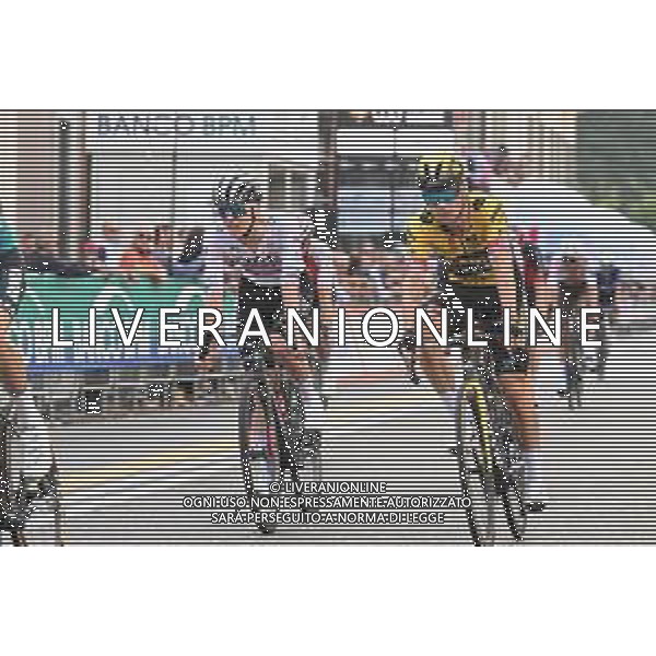 03-10-2023 Tre Valli Varesine; 2023, Uae Emirates; 2023, Jumbo - Visma; Pogacar, Tadej; Roglic, Primoz; Varese; ©SIROTTI/AGENZIA ALDO LIVERANI SAS