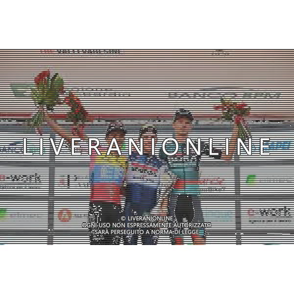 03-10-2023 Tre Valli Varesine; 2023, Soudal - Quickstep; 2023, Ef Education - Easypost; 2023, Bora - Hansgrohe; Van Wilder, Ilan; Carapaz Antonio, Richard Antonio; Vlasov, Aleksandr; Varese; ©SIROTTI/AGENZIA ALDO LIVERANI SAS