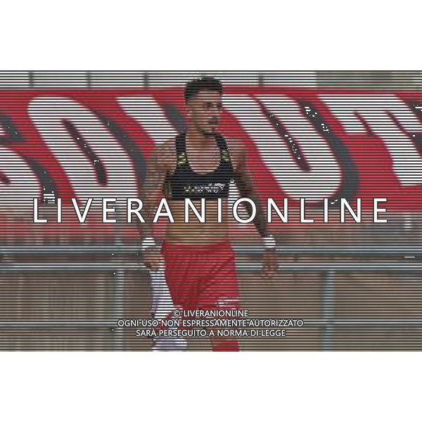 Marco Nasti (SSC Bari) celebrates during the Italian Serie B match SSC Bari vs Como 1907 on October 01,, 2023 at the San Nicola stadium in Bari, Italy. Photo by Emmanuele Mastrodonato/ag. Aldo Liverani sas