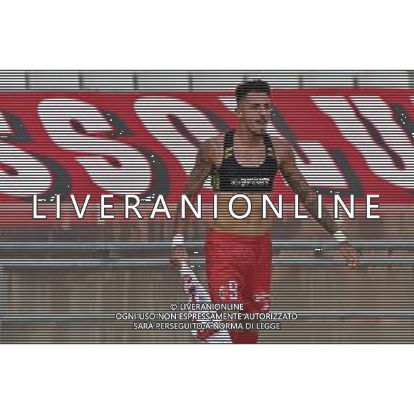 Marco Nasti (SSC Bari) celebrates during the Italian Serie B match SSC Bari vs Como 1907 on October 01,, 2023 at the San Nicola stadium in Bari, Italy. Photo by Emmanuele Mastrodonato/ag. Aldo Liverani sas