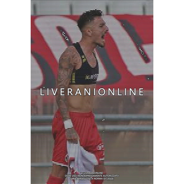 Marco Nasti (SSC Bari) celebrates during the Italian Serie B match SSC Bari vs Como 1907 on October 01,, 2023 at the San Nicola stadium in Bari, Italy. Photo by Emmanuele Mastrodonato/ag. Aldo Liverani sas
