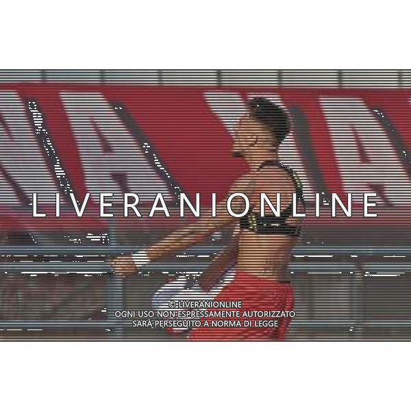 Marco Nasti (SSC Bari) celebrates during the Italian Serie B match SSC Bari vs Como 1907 on October 01,, 2023 at the San Nicola stadium in Bari, Italy. Photo by Emmanuele Mastrodonato/ag. Aldo Liverani sas