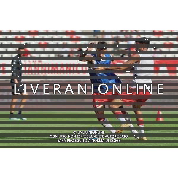 Marco Nasti (SSC Bari) and Gianluca Frabotta (SSC Bari) during the Italian Serie B match SSC Bari vs Como 1907 on October 01,, 2023 at the San Nicola stadium in Bari, Italy. Photo by Emmanuele Mastrodonato/ag. Aldo Liverani sas