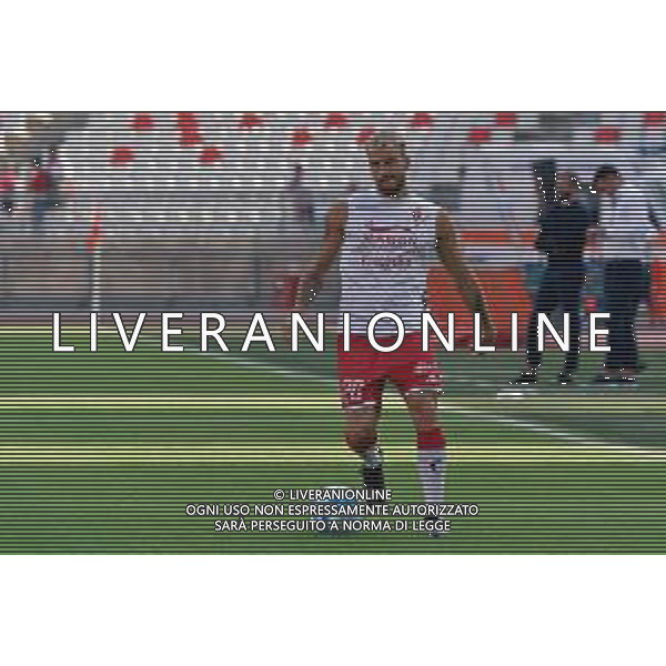 Giuseppe Sibilli (SSC Bari) warm up during the Italian Serie B match SSC Bari vs Como 1907 on October 01,, 2023 at the San Nicola stadium in Bari, Italy. Photo by Emmanuele Mastrodonato/ag. Aldo Liverani sas