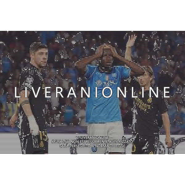 03-10-2023 NAPOLI CHAMPIONS LEAGUE NAPOLI-REAL MADRID nella foto: delusione Victor Osimhen Foto Mosca, Ag.Liverani