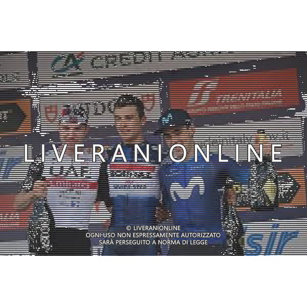 05-10-2023 Giro Del Piemonte; 2023, Soudal - Quickstep; 2023, Uae Emirates; 2023, Movistar; Bagioli, Andrea; Hirschi, Marc; Aranburu Deva, Alexander; Favria; FOTO STEFANO SIROTTI-AG ALDO LIVERANI SAS