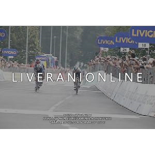 05-10-2023 Giro Del Piemonte; 2023, Soudal - Quickstep; 2023, Uae Emirates; Bagioli, Andrea; Hirschi, Marc; Favria; FOTO STEFANO SIROTTI-AG ALDO LIVERANI SAS