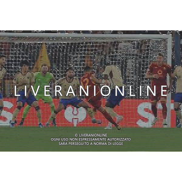 Roma vs Servette - Europa League - 2 giornata - Stadio Olimpico - Roma 05-10-2023 nella foto Tiro di El Shaarawy rimpallato ©Federico Gaetano / AGENZIA ALDO LIVERANI SAS