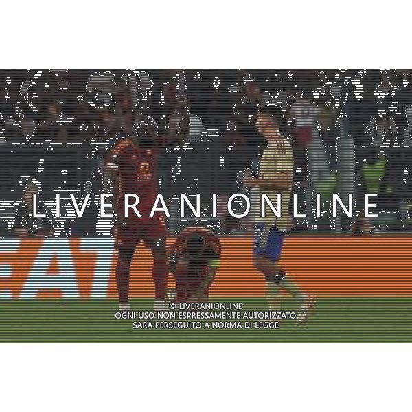 Roma vs Servette - Europa League - 2 giornata - Stadio Olimpico - Roma 05-10-2023 nella foto Esultanza Roma dopo il gol di Romelu Lukaku ©Federico Gaetano / AGENZIA ALDO LIVERANI SAS