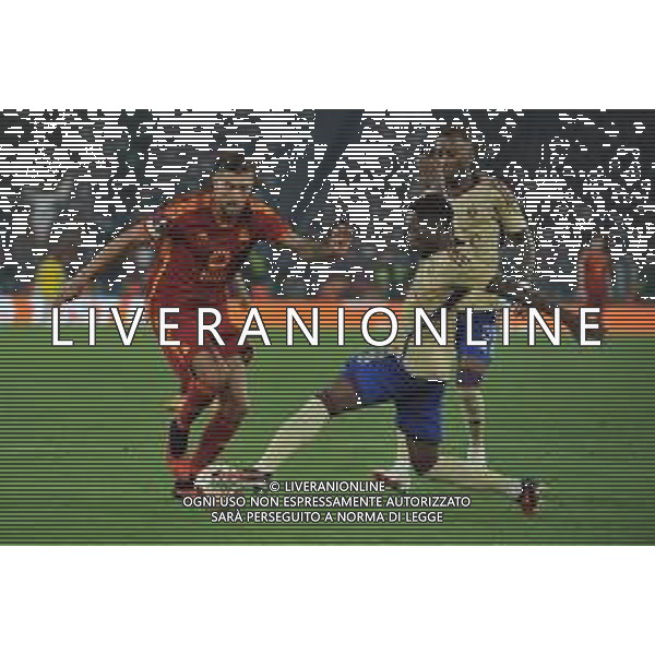 Roma vs Servette - Europa League - 2 giornata - Stadio Olimpico - Roma 05-10-2023 nella foto Pellegrini e Ondoua ©Federico Gaetano / AGENZIA ALDO LIVERANI SAS