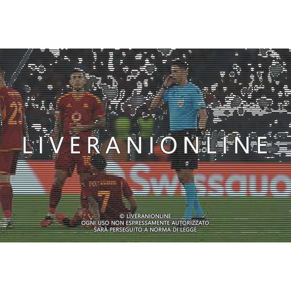 Roma vs Servette - Europa League - 2 giornata - Stadio Olimpico - Roma 05-10-2023 nella foto Infortunio Lorenzo Pellegrini ©Federico Gaetano / AGENZIA ALDO LIVERANI SAS