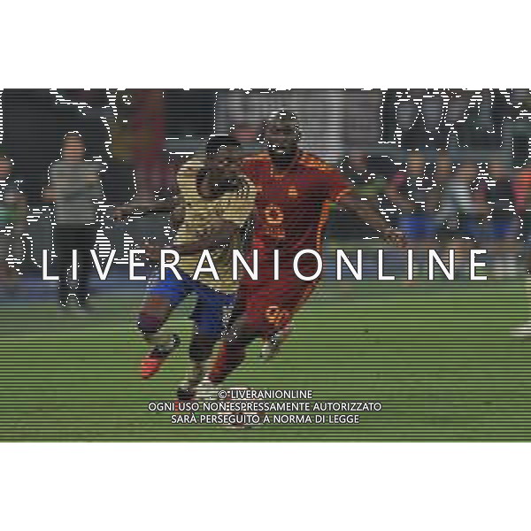 Roma vs Servette - Europa League - 2 giornata - Stadio Olimpico - Roma 05-10-2023 nella foto Mazikou e Lukaku ©Federico Gaetano / AGENZIA ALDO LIVERANI SAS