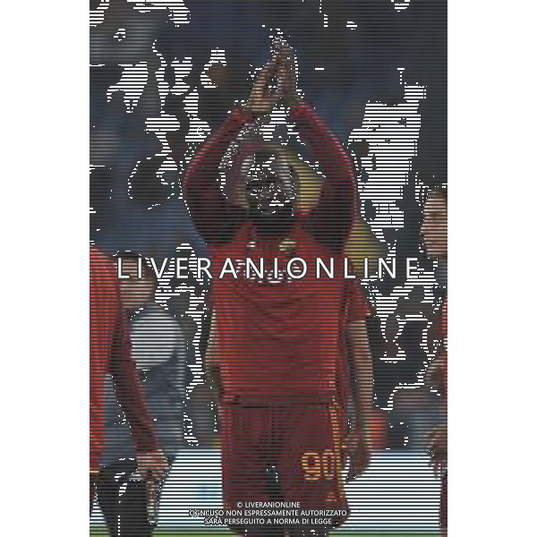 Roma vs Servette - Europa League - 2 giornata - Stadio Olimpico - Roma 05-10-2023 nella foto Saluto Romelu Lukaku ©Federico Gaetano / AGENZIA ALDO LIVERANI SAS