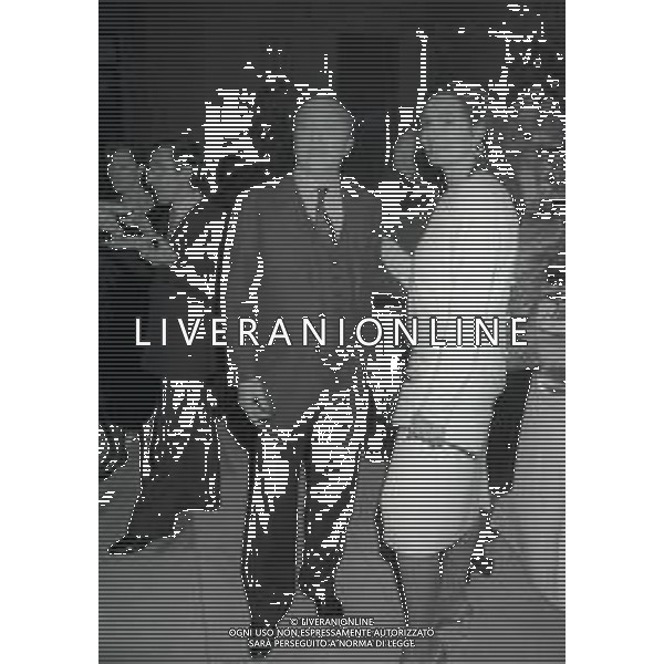 DIAP-RETROSPETTIVA ROSANNA SCHIAFFINO ATTRICE NELLA FOTO ROSANNA SCHIAFFINO CON ALBERTO RUSCONI NELL\'ANNO 1989 A MILANO AG ALDO LIVERANI SAS