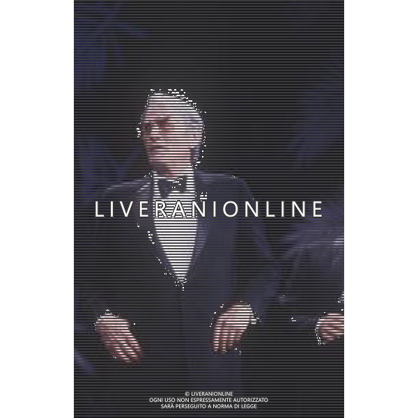 DIAP-RETROSPETTIVA GREGORY PECK ATTORE NELLA FOTO GREGORY PECK A CANNES NELL\'ANNO 1989 AG ALDO LIVERANI SAS 