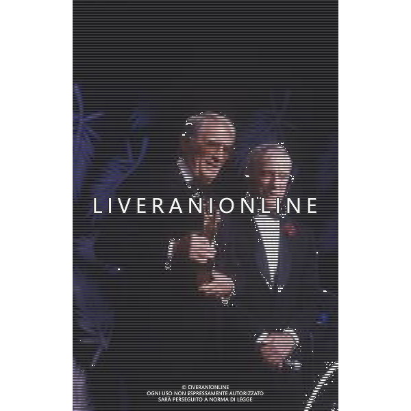 DIAP-RETROSPETTIVA GREGORY PECK ATTORE NELLA FOTO GREGORY PECK A CANNES NELL\'ANNO 1989 AG ALDO LIVERANI SAS 