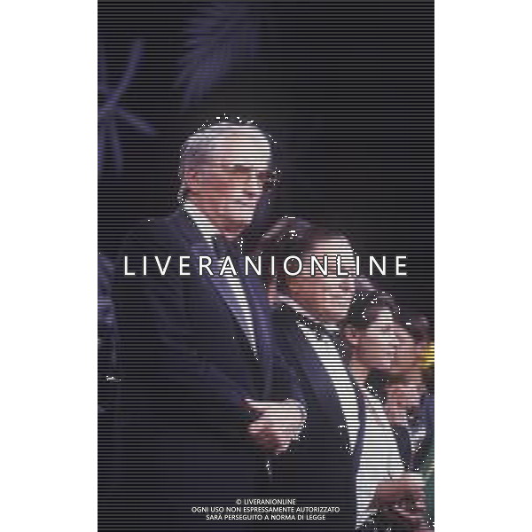 DIAP-RETROSPETTIVA GREGORY PECK ATTORE NELLA FOTO GREGORY PECK A CANNES NELL\'ANNO 1989 AG ALDO LIVERANI SAS 