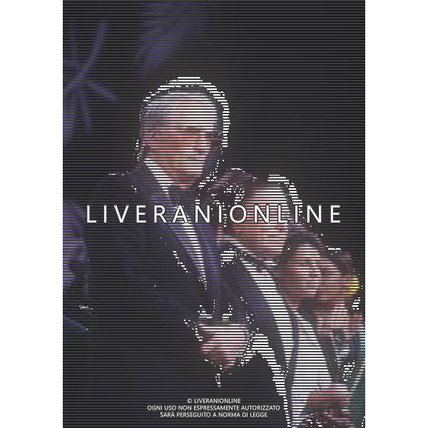 DIAP-RETROSPETTIVA GREGORY PECK ATTORE NELLA FOTO GREGORY PECK A CANNES NELL\'ANNO 1989 AG ALDO LIVERANI SAS 