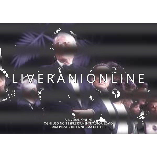 DIAP-RETROSPETTIVA GREGORY PECK ATTORE NELLA FOTO GREGORY PECK A CANNES NELL\'ANNO 1989 AG ALDO LIVERANI SAS 