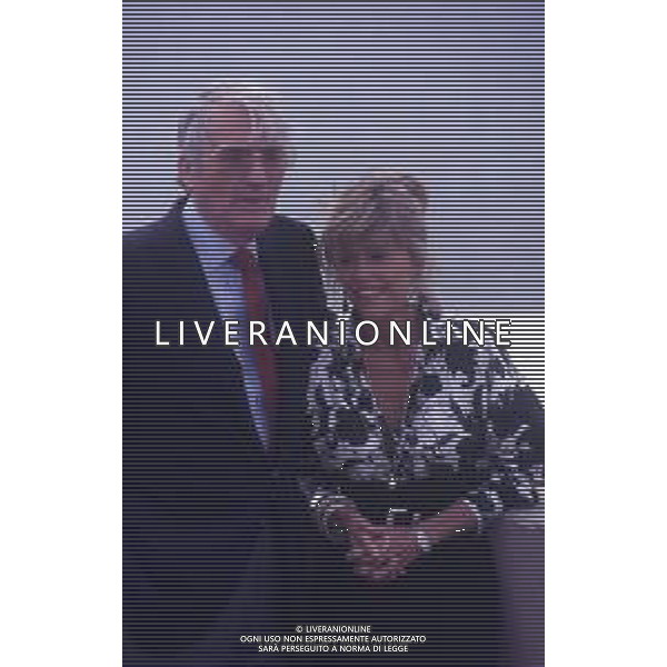 DIAP-RETROSPETTIVA GREGORY PECK ATTORE NELLA FOTO GREGORY PECK CON JANE FONDA A CANNES NELL\'ANNO 1989 AG ALDO LIVERANI SAS 