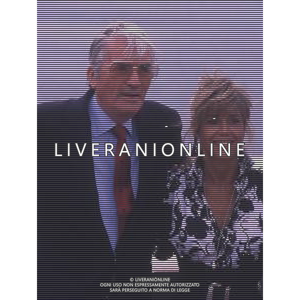 DIAP-RETROSPETTIVA GREGORY PECK ATTORE NELLA FOTO GREGORY PECK CON JANE FONDA A CANNES NELL\'ANNO 1989 AG ALDO LIVERANI SAS 