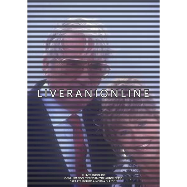 DIAP-RETROSPETTIVA GREGORY PECK ATTORE NELLA FOTO GREGORY PECK CON JANE FONDA A CANNES NELL\'ANNO 1989 AG ALDO LIVERANI SAS 