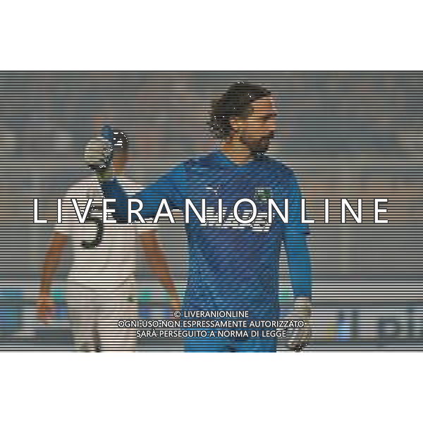 Andrea Consigli of US Sassuolo during the Italian soccer Serie A match US Lecce vs US Sassuolo on October 06, 2023 at Via del Mare Stadium in Lecce, Italy. Photo by Emmanuele Mastrodonato/ag. Aldo Liverani sas / AGENZIA ALDO LIVERANI SAS
